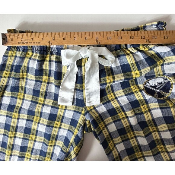 NHL Buffalo‎ Sabres Women's Pajama Pants M Hockey Embroidered Logo Flannel - Picture 5 of 7